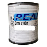 Elástico Para Confecção Roupa 100 M 5mm Branco Não Roliço