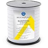 Elástico Para Costura Milward Coats Corrente Chato 6 5mmx50m Branco