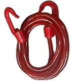 Elástico Para Moto Bike Bagageiro Corda De Silicone 2 Mt 8mm Vermelho 