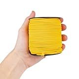 Elástico Roliço Colorido - 2-2mm - 50 Metros- Cor Amarelo Ouro - 110 Nybc