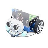 ELECFREAKS Microbit Mini Cutebot Kit Compatible With BBC Micro Bit V2 And V1 DIY Programmable Robot Car Kit STEM Educational Project Graphical Makecode Coding Car Without Micro Bit And AAA Battery 
