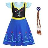 Eledobby Fantasia De Princesa Para Meninas Halloween Cosplay Roupa De Festa De Aniversário Azul 3 4 Anos