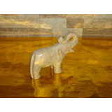 Elefante De Pedra Sabão Esculpido Com