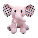 Elefante Pelúcia Rosa 26 Altura Anti alérgico Cm Lavável