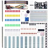 ELEGOO Kit De Diversão Eletrônico Com Resistor De Cabo De Tábua De Ensaio Capacitor LED Potenciômetro Total De 235 Itens Para Arduino