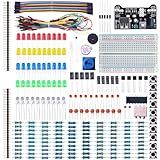 ELEGOO Kit Eletrônico Divertido Com Cabo Resistor De Tábua De Ensaio Capacitor LED Potenciômetro Total De 235 Itens Para Arduino