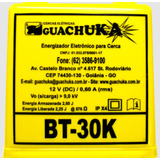 Eletrificador Cerca Rural Bt 30k A Bateria 12v Guachuka 30km