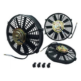 Eletro Ventilador Ventoinha Universal 10 Polegada 12v Retas