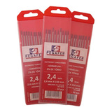 Eletrodo Tório Tungstênio 2 4mm Vermelha 2 Tório 10 Pc 