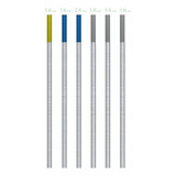 Eletrodo Tungstenio Ponta Cinza Dourado Azul 1 6mm E 2 5