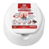 Elevador Assento Sanitário 13 5cm Com Tampa Vaso Oval Mebuki