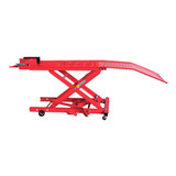 Elevador De Moto Pneumático Vermelho 400kg Bumafer