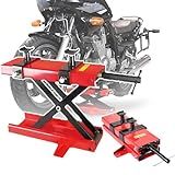 Elevador De Motocicleta Com Capacidade De Carga De 500 Kg Levantador De Motocicleta Ajustável Plataforma De 450 × 150 Mm Altura Ajustável De 95 Mm A 400 Mm Corpo Espesso Base Sólida Suporte