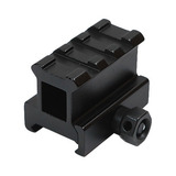 Elevador De Trilho Picatinny 22mm Metal 3 Slot 4cm Por 2 5cm