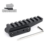 Elevador Suporte Alongado Trilho Picatiny 20mm 8slot Airsoft