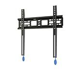 ELG N01V4 Suporte Fixo De Parede Para TVs De 32 A 77 Compatível Com TVs Curvas E Planas Feito Em Aço Carbono Suporta Até 50kg Preto