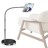 Elitehood Suporte Giratório De Alumínio 360 Inclinado Para IPad Suporte De IPad Pescoço De Ganso Ajustável Com Altura Para Cama Deitada Suporte Resistente Para IPad Pro 12 9 IPad Air Mini E Mais Tablets De 4 7 A 13 Polegadas