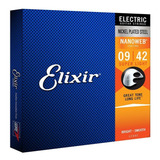 Elixir Encordoamento Nanoweb 12002 Guitarra 09 Super Light