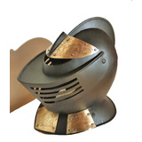 Elmo Cavaleiro Medieval Antigo Coleção Medieval Negro Aço 18