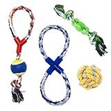 Elo Imports Kit 4 Brinquedos Cachorro Mordedores De Corda Resistentes Para Cães De Porte Médio A Grande Exercicio De Força Gasto De Energia Diversão Brincadeira Cachorro