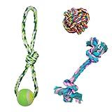 Elo Imports Kit De Brinquedos Mordedores De Corda Resistentes Para Cachorros Brinquedos Duráveis Para Cães De Todas As Idades 3und