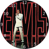 Elvis Presley Relógio De Parede Feito De Lp Vinil Trinta Cm
