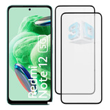 Em Dobro Película Vidro 3d Compatível Redmi Note 12
