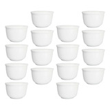 Em Porcelana Kit 12 Tigelas Cumbuca Para Sopa E Caldo Branca