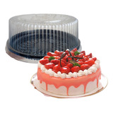 Embalagem Bolo Torta Bipack Bp50 Preta Tampa Média 20 Un