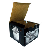 Embalagem Caixa Box Para Hambúrguer Artesanal Preto P 100 Un