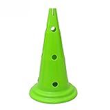 Embalagem De 5 Cones De Plástico Colorido 50cm Futebol Treinamento Cone De Agilidade De Obstáculo Equipamento De Treinamento Sensorial Color Green 