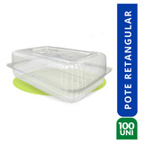 Embalagem Descartavel Bp08 Pote Doce Retangular C100 Un Full