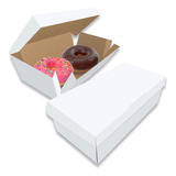 Embalagem Para Donuts 2 Unidades White 100 Unidades