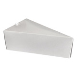 Embalagem Para Fatia De Bolo Ou Torta Branca 100 Unid