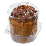 Embalagem Plástica Pet Cristal Para Panetone 500g 10 Unid 