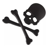 Emblema Adesivo 3d Caveira Automóvel Ou Moto