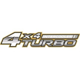 Emblema adesivo 4x4 Turbo Intercooler Toyota Hilux Até 2008