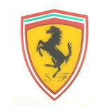 Emblema Adesivo Brasão Ferrari Poliéster Cromado
