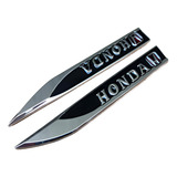 Emblema Adesivo Honda Civic Hr v City Hatchback Cr v Blk 2un
