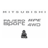 Emblema Adesivo Mitsubishi Resinado Pajero Sport