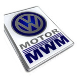 Emblema Adesivo Motor Mwm Para Caminhão Volkswagen Resinado