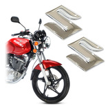 Emblema Adesivo Resinado Logo Tanque Suzuki Lgres Fk