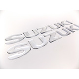 Emblema Adesivo Resinado Tanque Suzuki Cromado