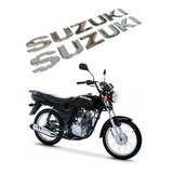 Emblema Adesivo Resinado Tanque Suzuki Cromado