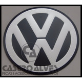 Emblema Adesivo Volkswagen Vw Calota Roda 65mm Prata 1 Pç