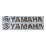 Emblema Adesivo Yamaha Cromado Carenagem Tanque