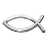 Emblema Alto Relevo 3d Em Abs Peixinho Evangelico Medio