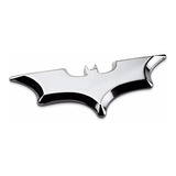 Emblema Batman 3d Prata Adesivo Em
