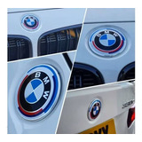 Emblema Bmw Comemorativo 50 Anos 82mm Capô Porta Malas