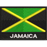 Emblema Bordado Bandeira Da Jamaica Motociclista